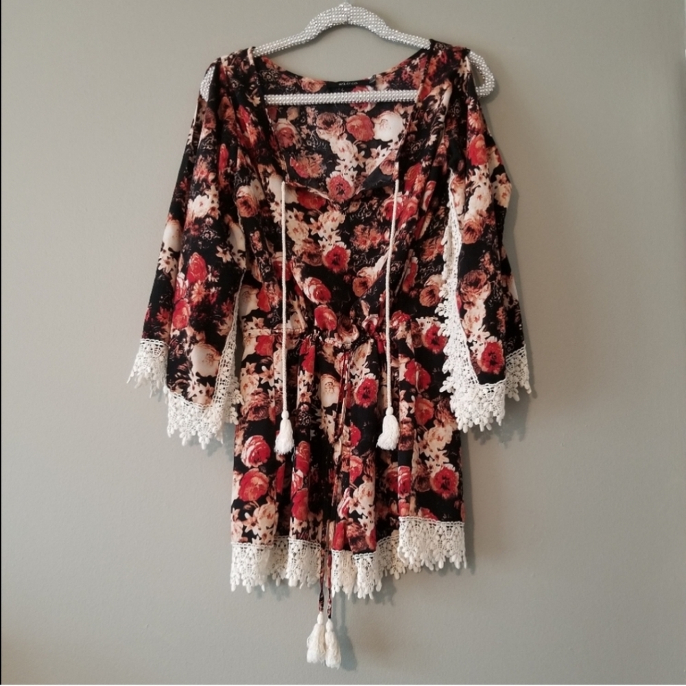 Ark & Co Floral Romper S